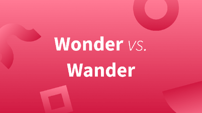 تفاوت wander و  wonder